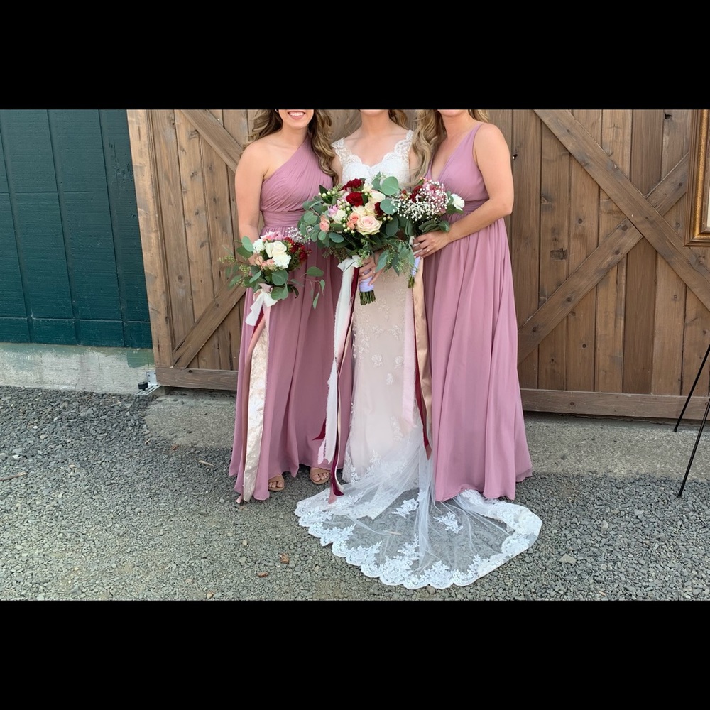 4 Azazie Vintage Mauve bridesmaids dresses - Picture 13 of 13